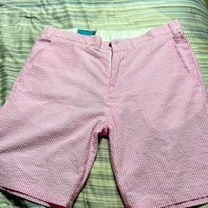 Men’s Castaway Nantucket Pink gingham shorts